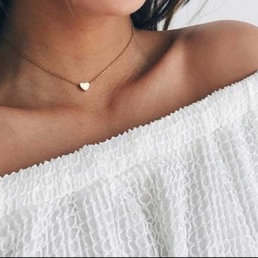 GOLD Plated Love Heart Necklace.